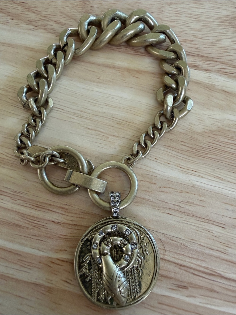 New Stella & Dot Heritage coin bracelet vintage Gold